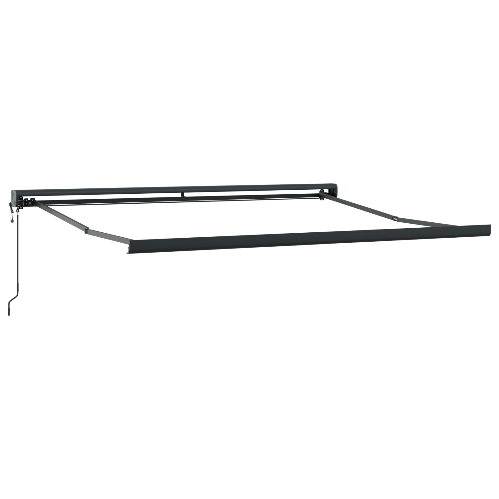 vidaXL Paravan de soare retractabil , galben și portocaliu, 350 x 250 cm vidaXL Paravan de soare retractabil , galben și portocaliu, 350 x 250 cm