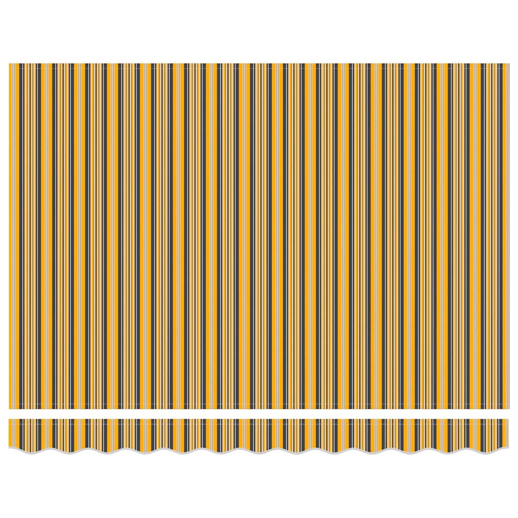 vidaXL Umbra manuală retractabilă cu dungi colorate 350x250 cm