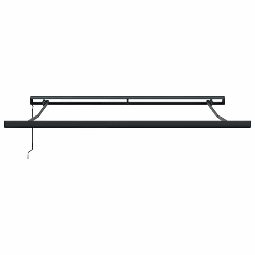 vidaXL Umbra manuală retractabilă cu dungi colorate 350x250 cm