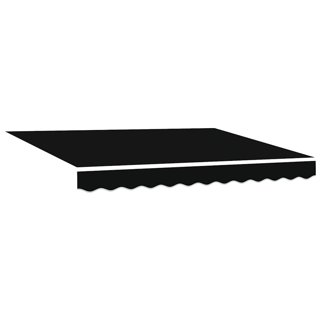 vidaXL Cortina Retractabilă Negru 350 x 250 cm Poliester și metal