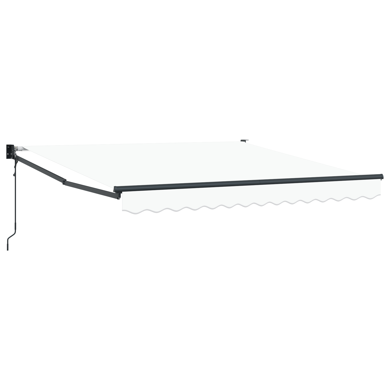 Marchiză Automată Retractabilă vidaXL Alb 350x250 cm Marchiză Automată Retractabilă vidaXL Alb 350x250 cm