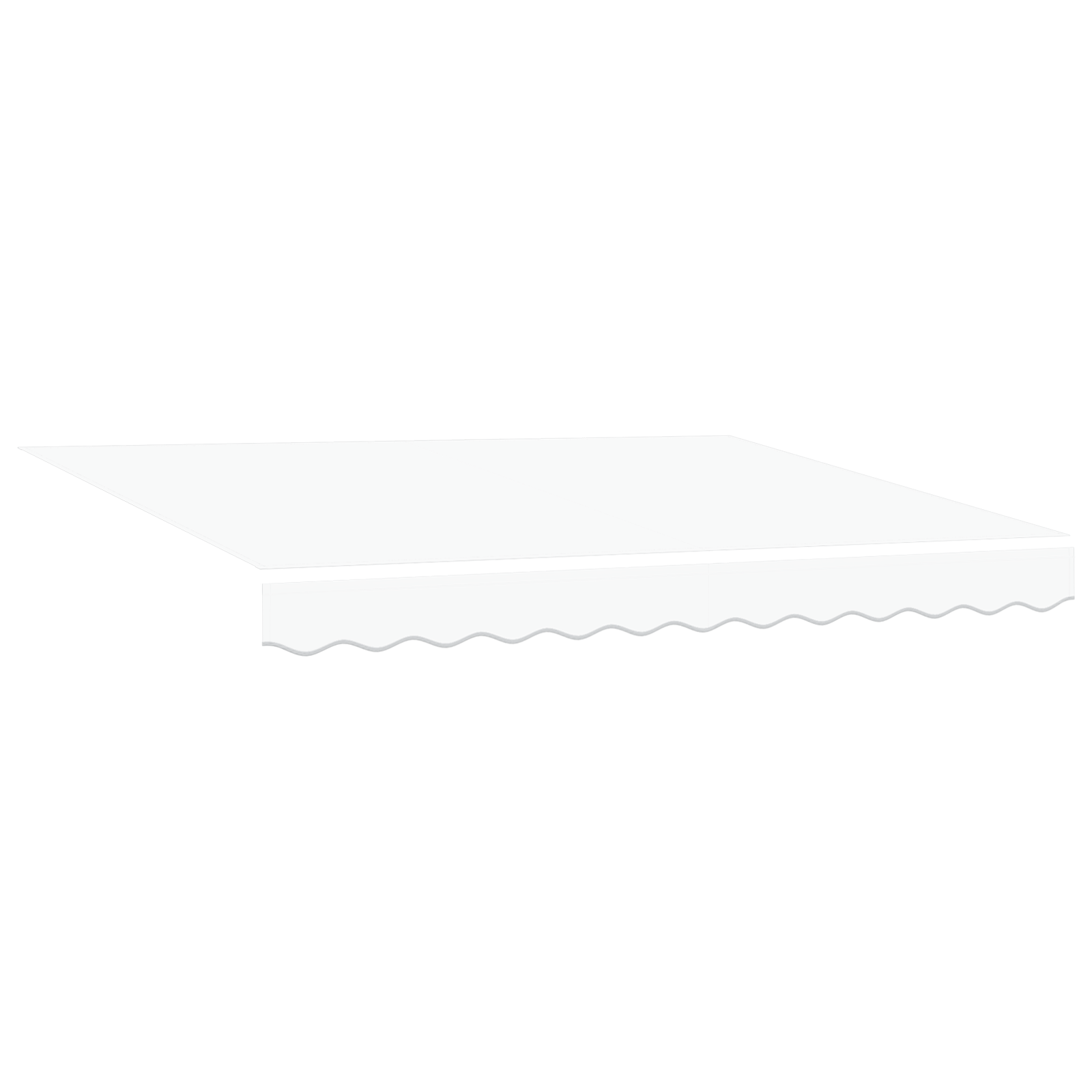 vidaXL Umbra Retractabilă Automatică Albă 350x250 cm