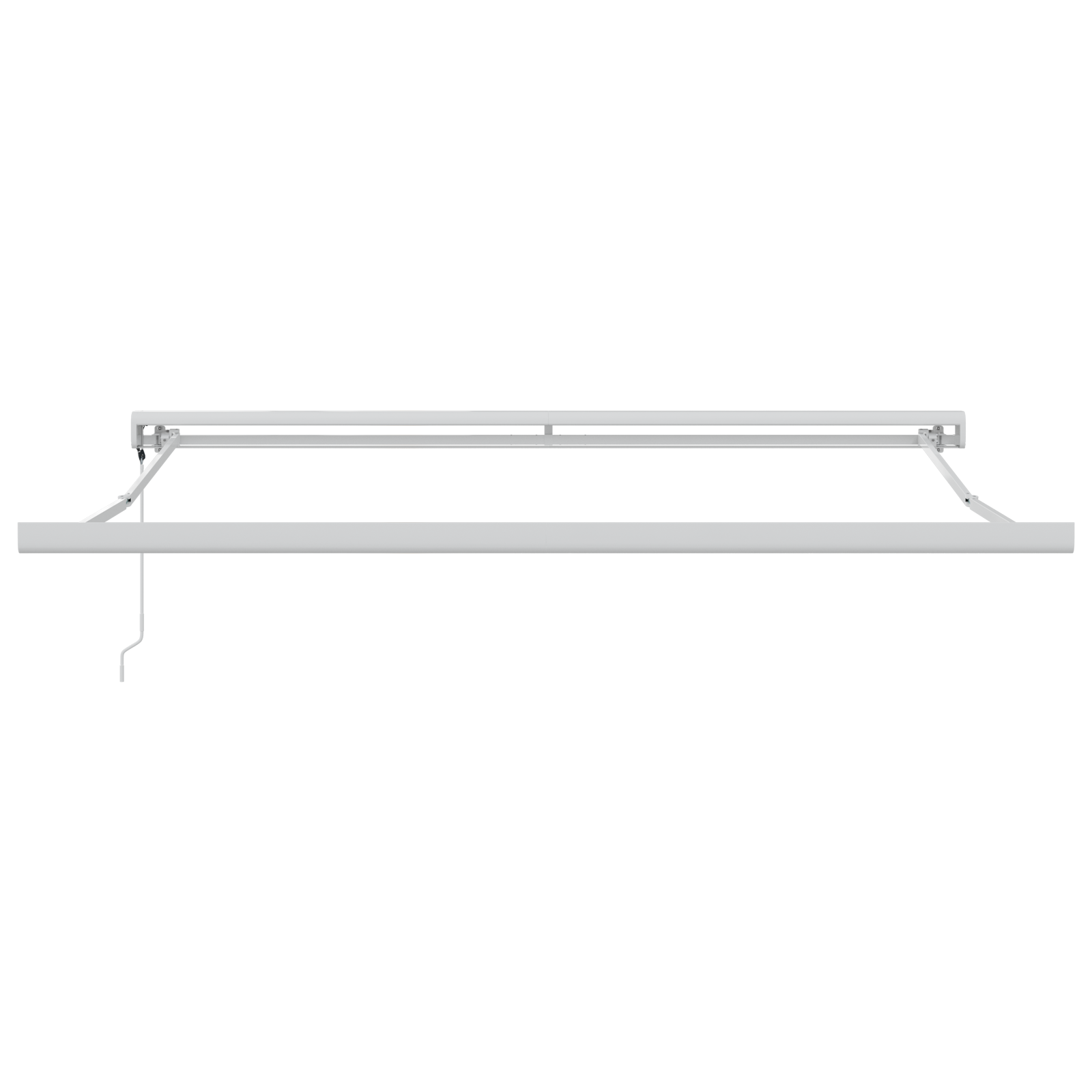 vidaXL Umbra Retractabilă Automatică Albă 350x250 cm