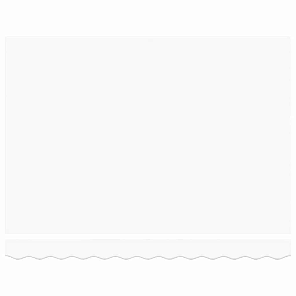 vidaXL Cortina Retractabilă Alb 350 x 250 cm Poliester și metal