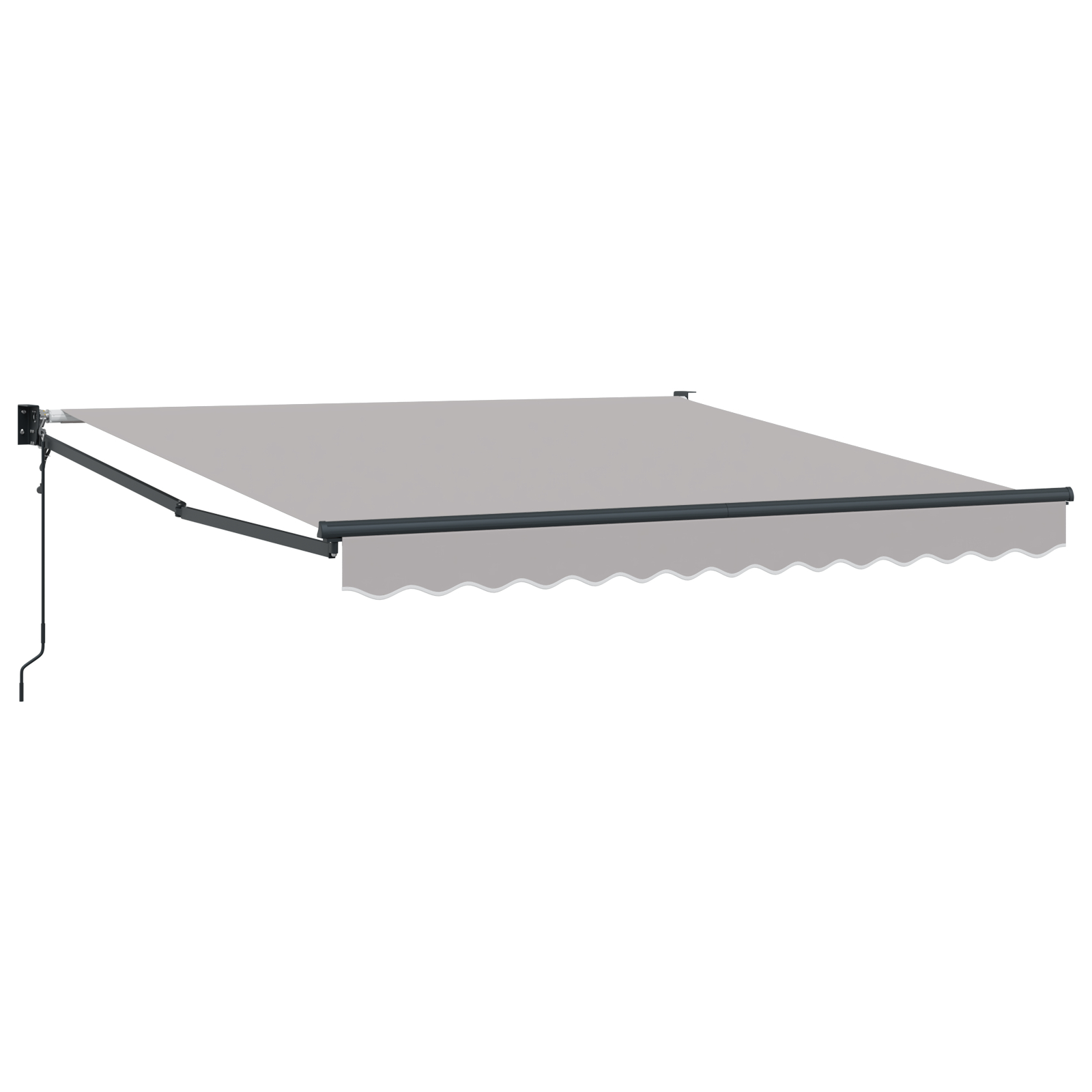Marchiză Retractabilă Automată Gri vidaXL 350x250 cm