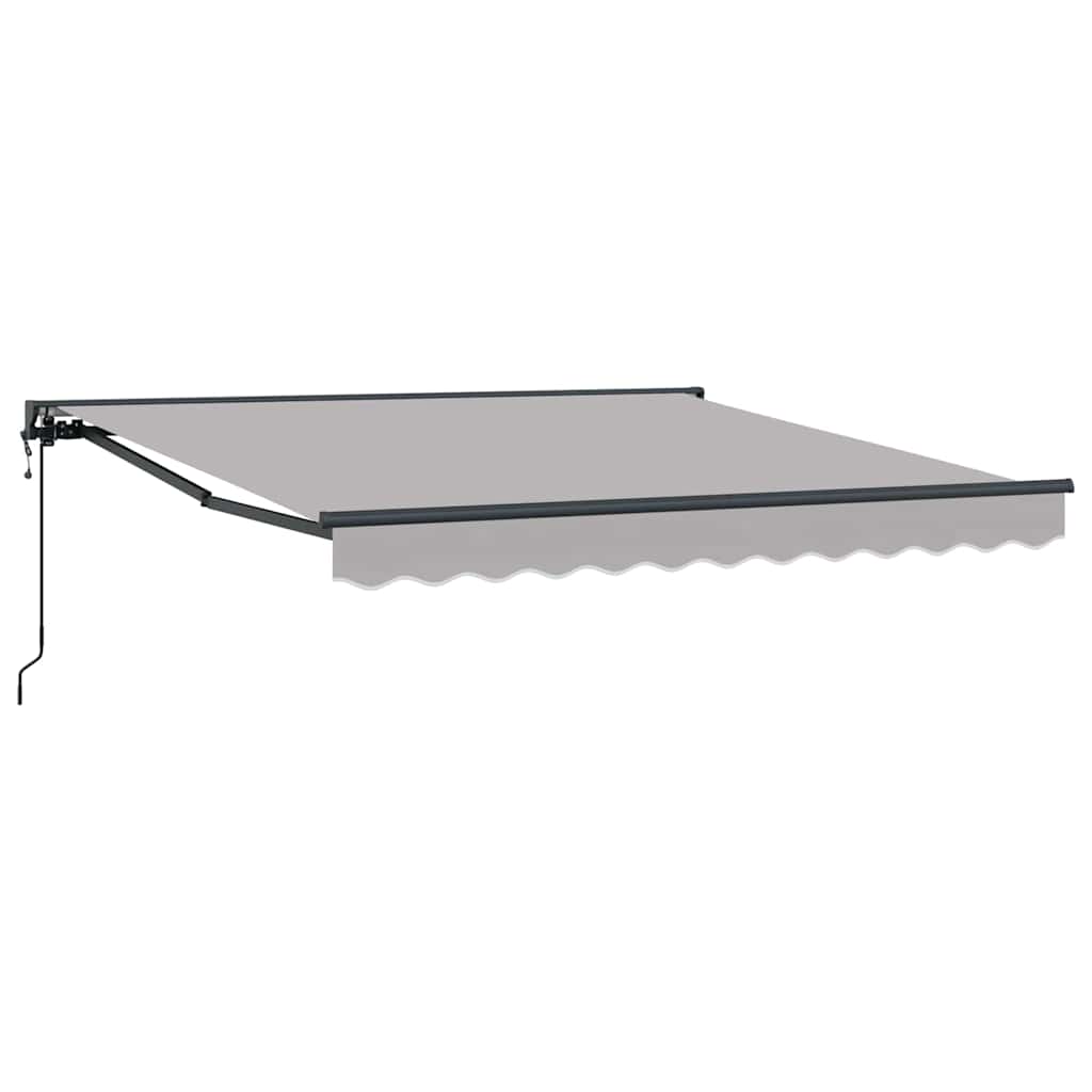 vidaXL Cortina Retractabilă Gri deschis 350x250 cm țesătură