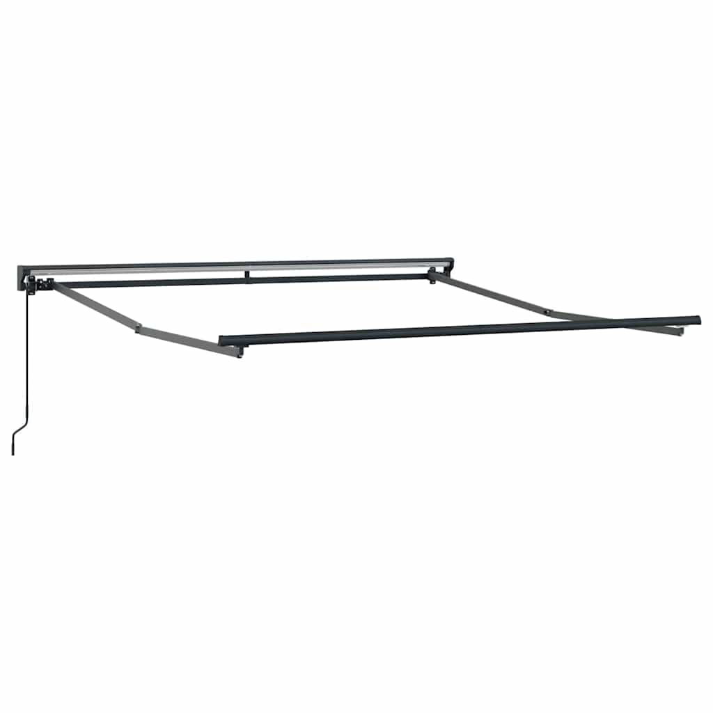 vidaXL Cortina Retractabilă Manual Verde și galben 350 x 250 cm