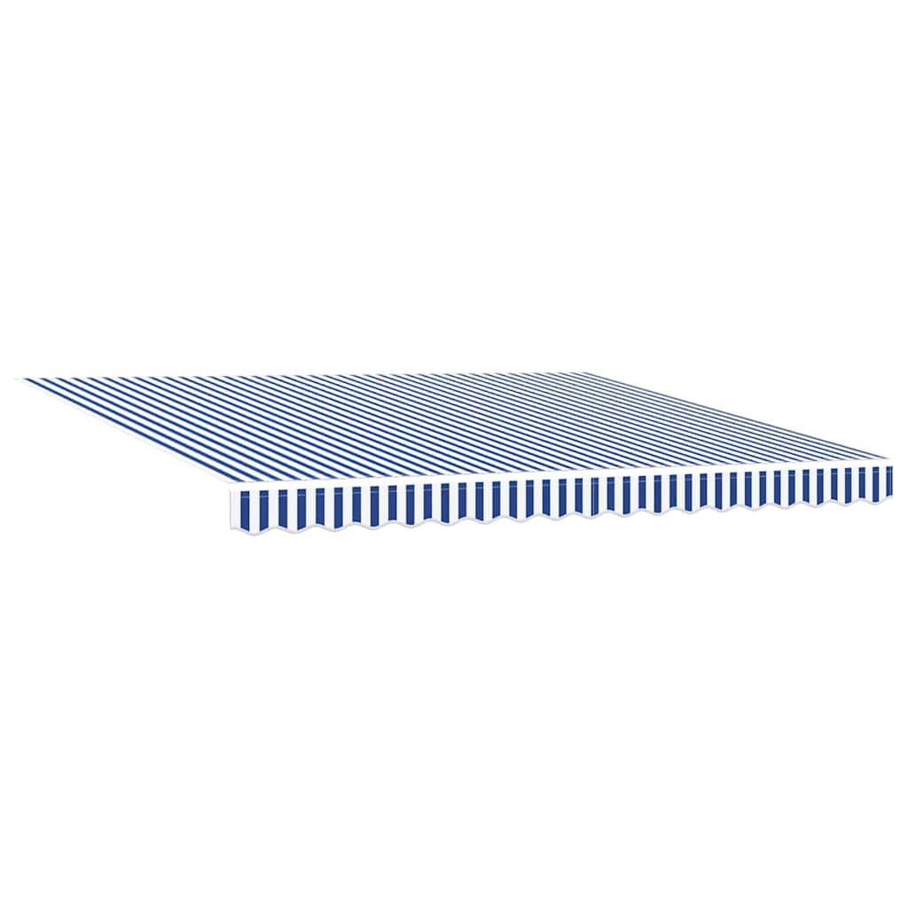 vidaXL Cortina Retractabilă Albastru și Alb 400 × 300 cm