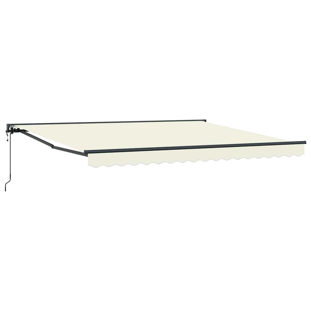 vidaXL Cortina Retractabilă Crem 400 × 300 cm Poliester și metal