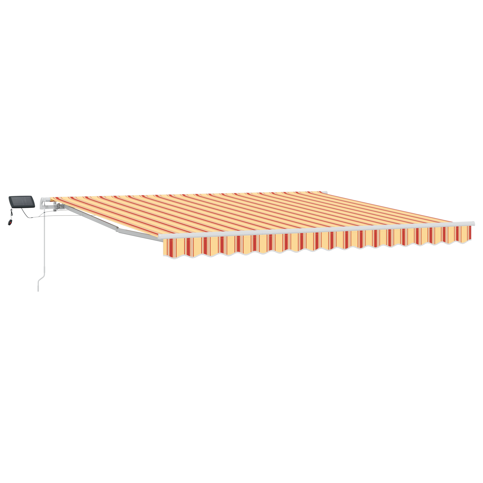vidaXL Cortina Retractabilă galben și portocaliu 400 ×300 cm țesătură