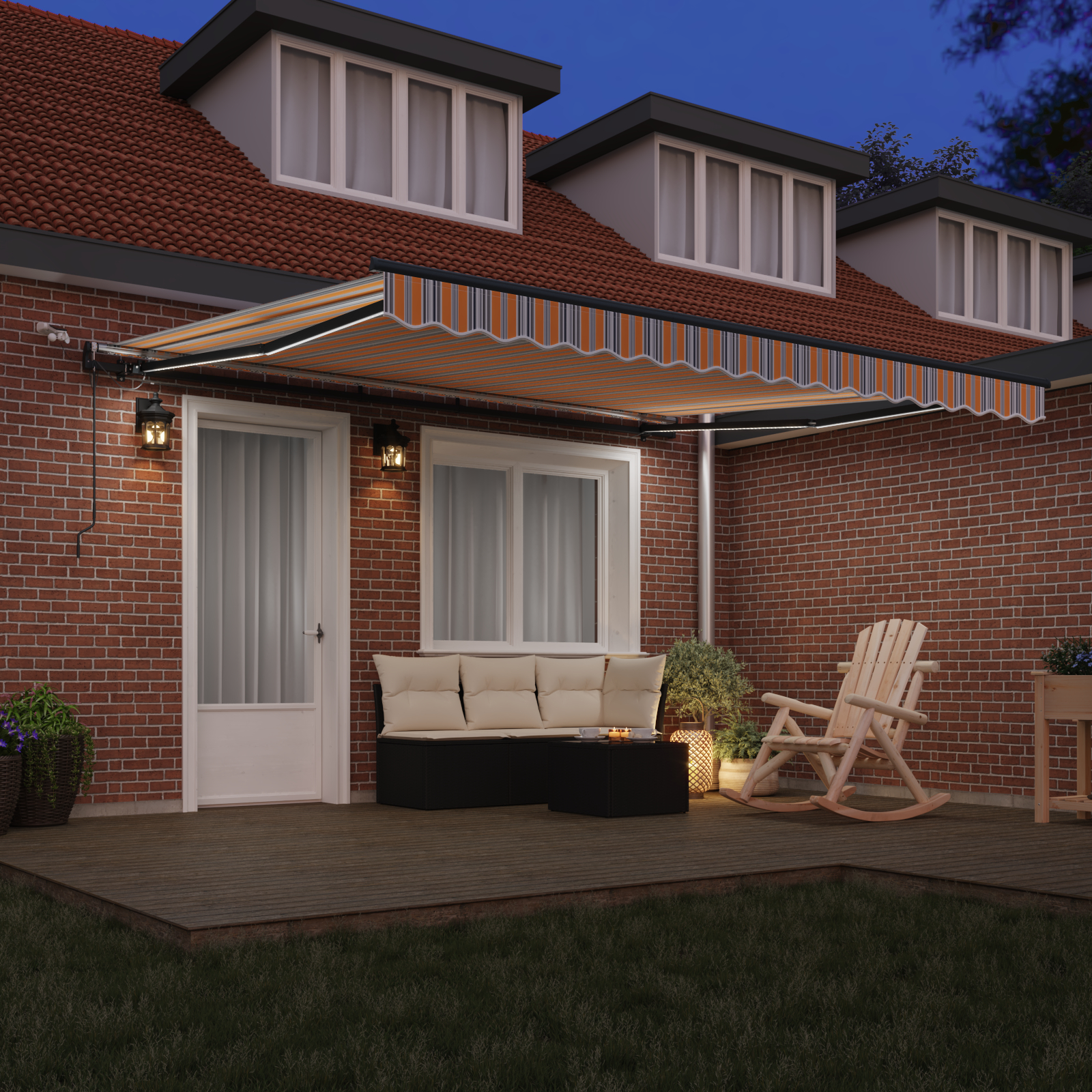 vidaXL Țesătură pentru copertină cu Multicolour 400 × 300 cm Poliester