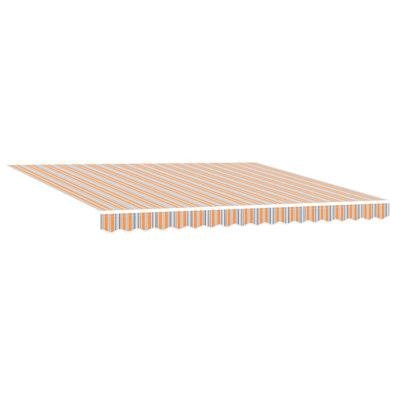vidaXL Prelata Retractabilă Automată cu Dungi Multicolore 400x300 cm
