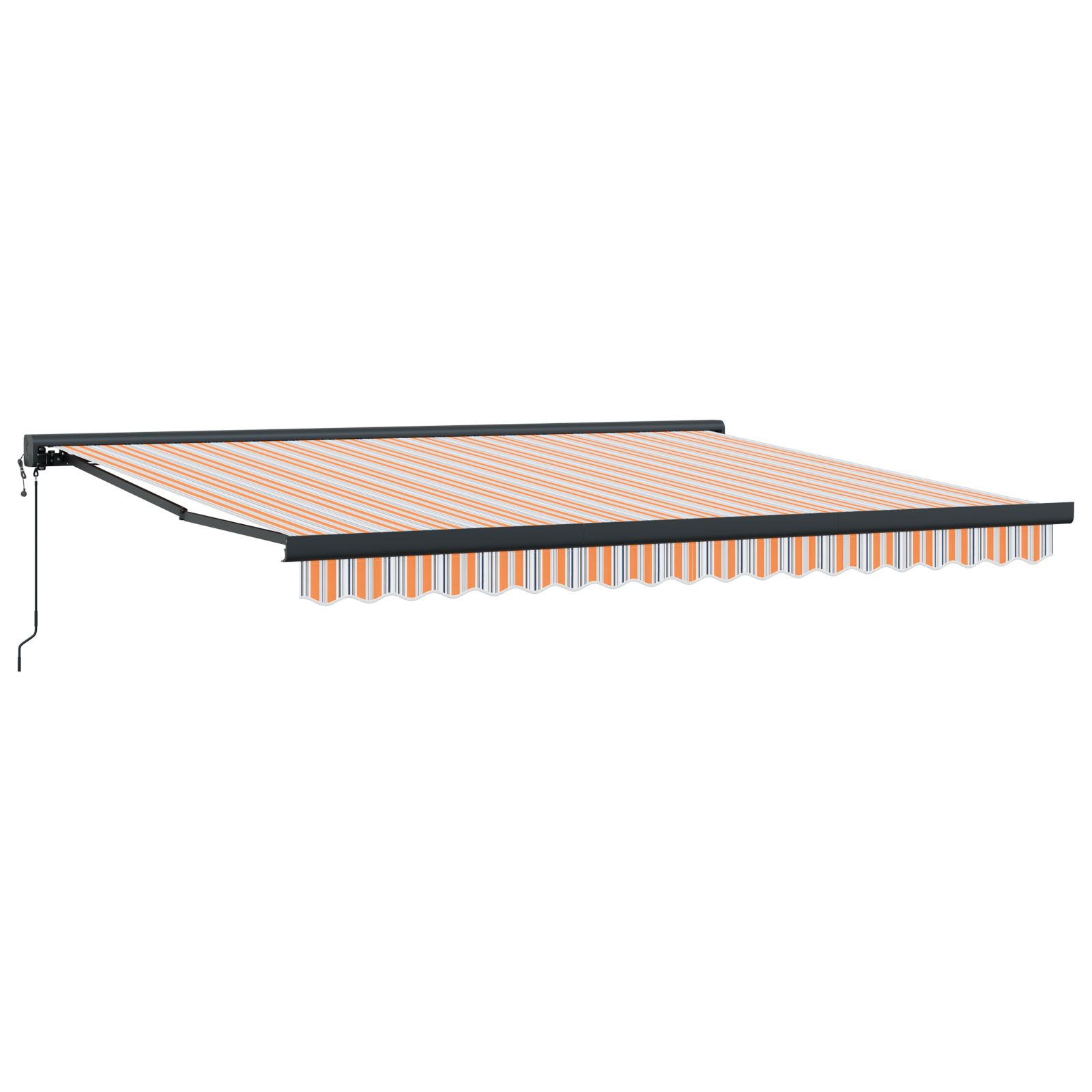 vidaXL Pergolă Retractabilă Automată cu Dungi Colorate 400x300 cm