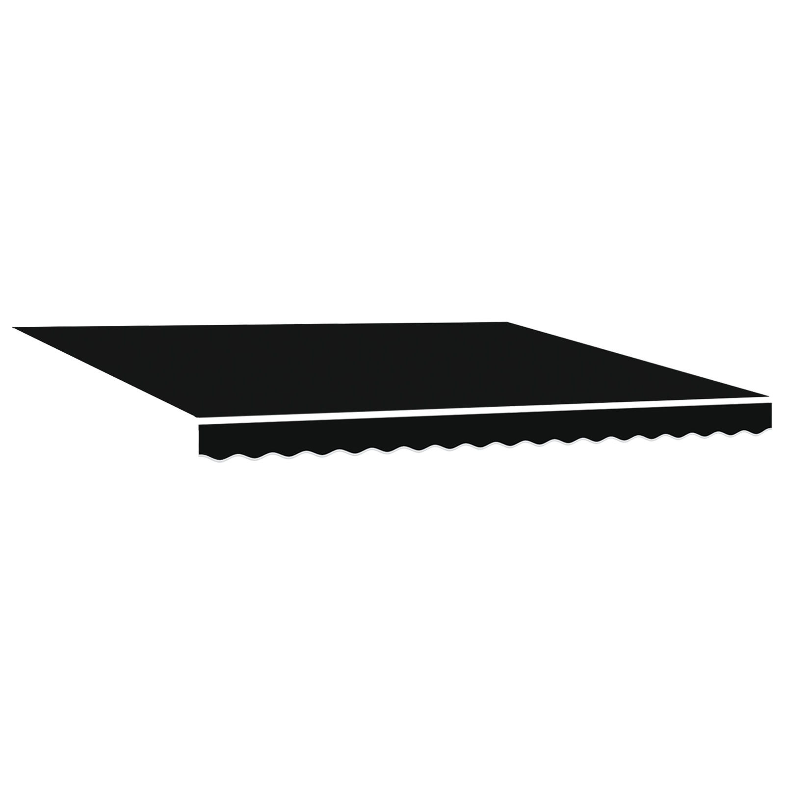 Marchiza Manuală Retractabilă cu LED Neagră 400x300 cm Marchiza Manuală Retractabilă cu LED Neagră 400x300 cm