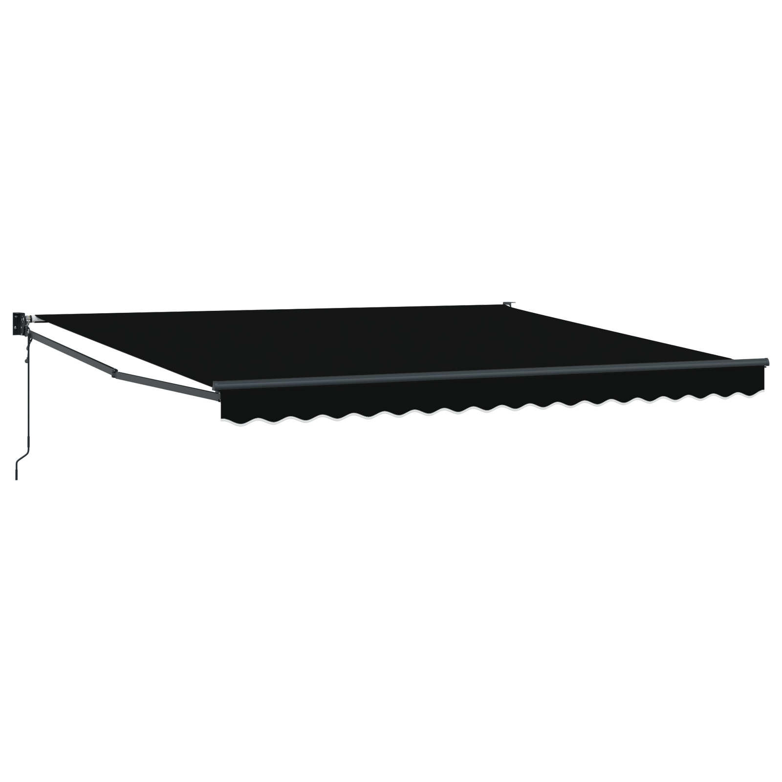 Marchiză retractabilă automată vidaXL neagră 400x300 cm Marchiză retractabilă automată vidaXL neagră 400x300 cm