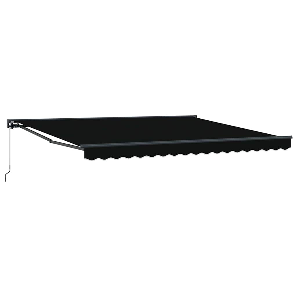 vidaXL Cortina Retractabilă Negru 400 × 300 cm Poliester și metal