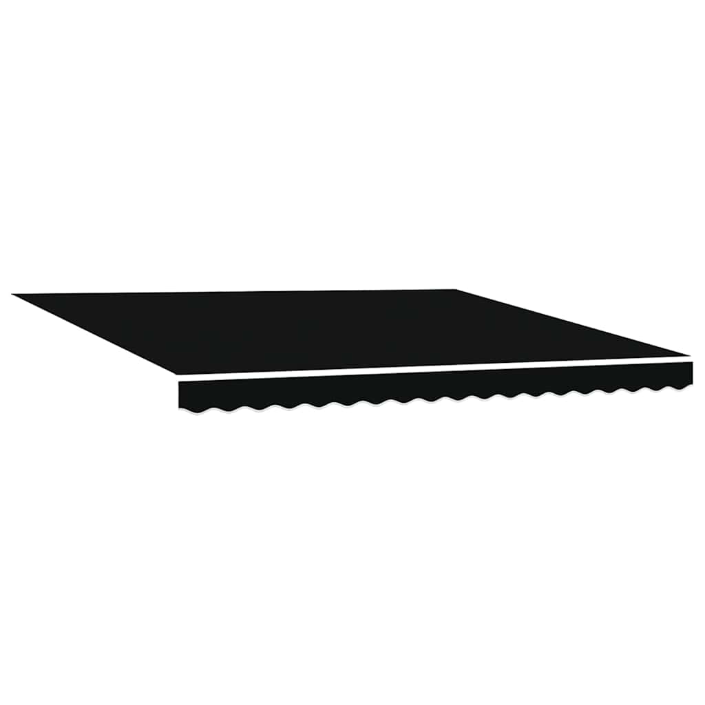 vidaXL Cortina Retractabilă Negru 400 × 300 cm Poliester și metal