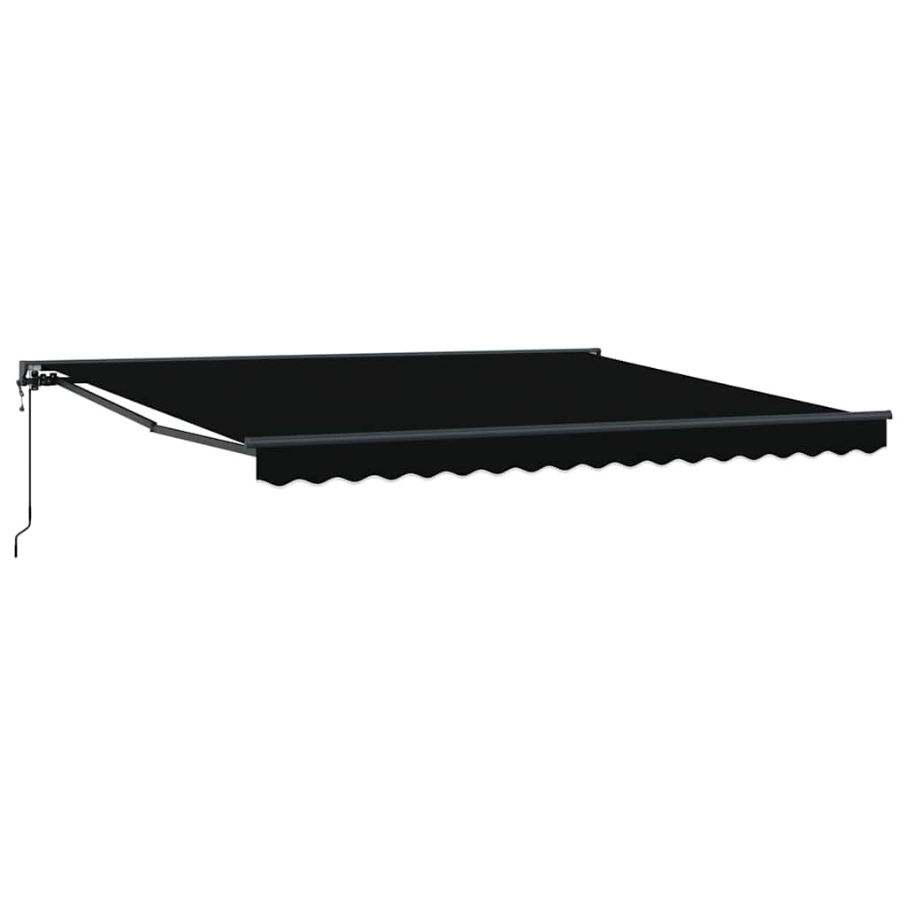 vidaXL Cortina Retractabilă Negru 400 × 300 cm Poliester și metal