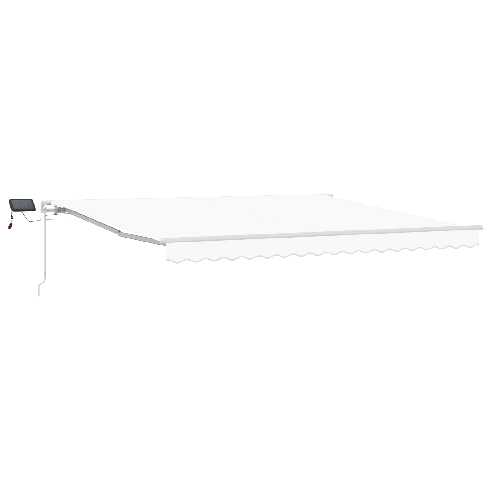 vidaXL Cortina Retractabilă with Manual 400 × 300 cm Alb vidaXL Cortina Retractabilă with Manual 400 × 300 cm Alb