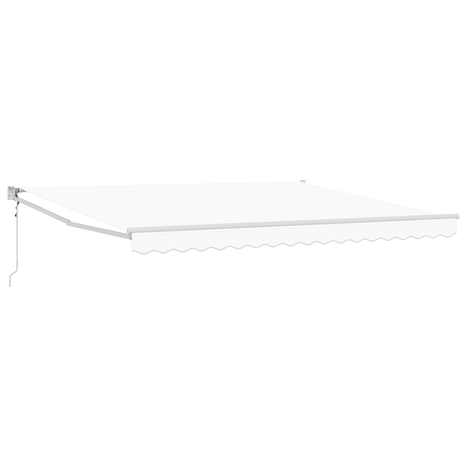 vidaXL Markiză Retractabilă Automată Alb 400x300 cm