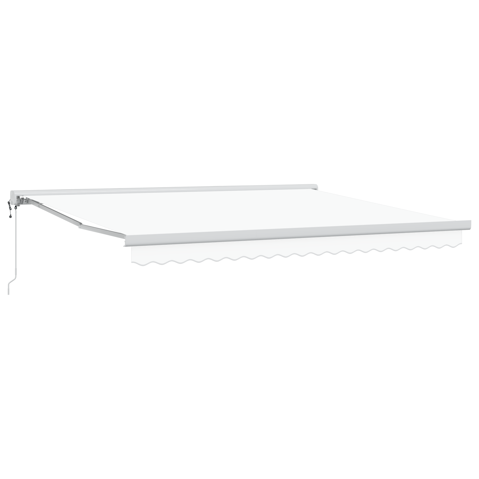 Marchiză automată retractabilă albă 400x300 cm Marchiză automată retractabilă albă 400x300 cm