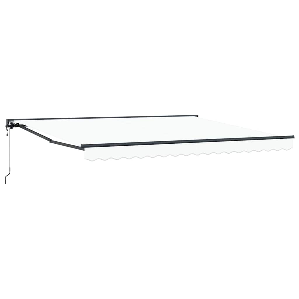 vidaXL Cortina Retractabilă Alb 400 × 300 cm Poliester și metal