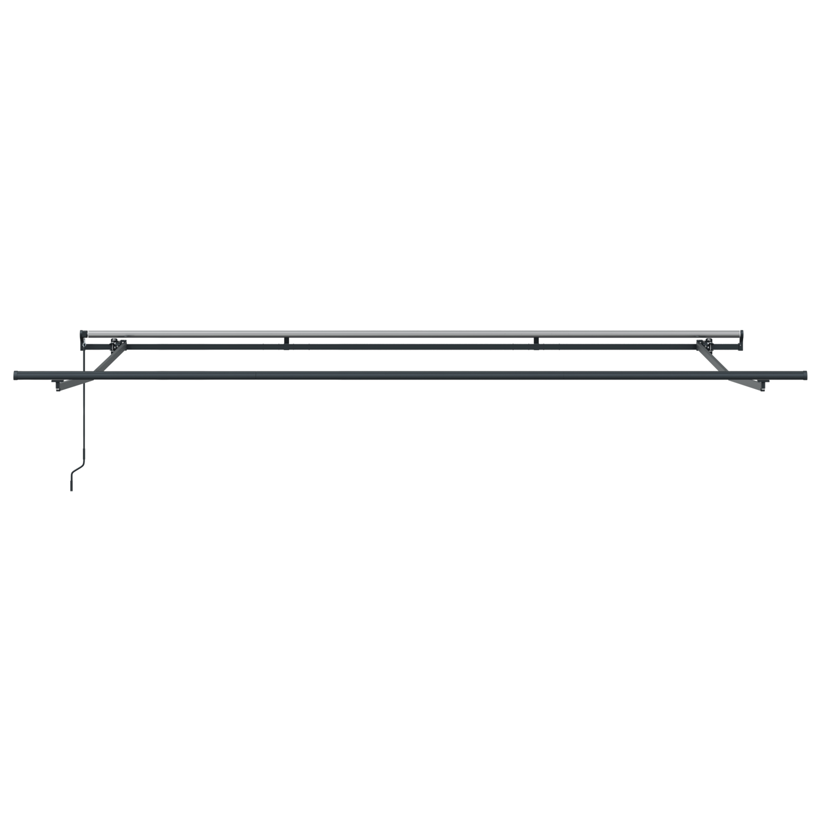vidaXL Cortina Retractabilă Manual Gri deschis 400 × 300 cm țesătură