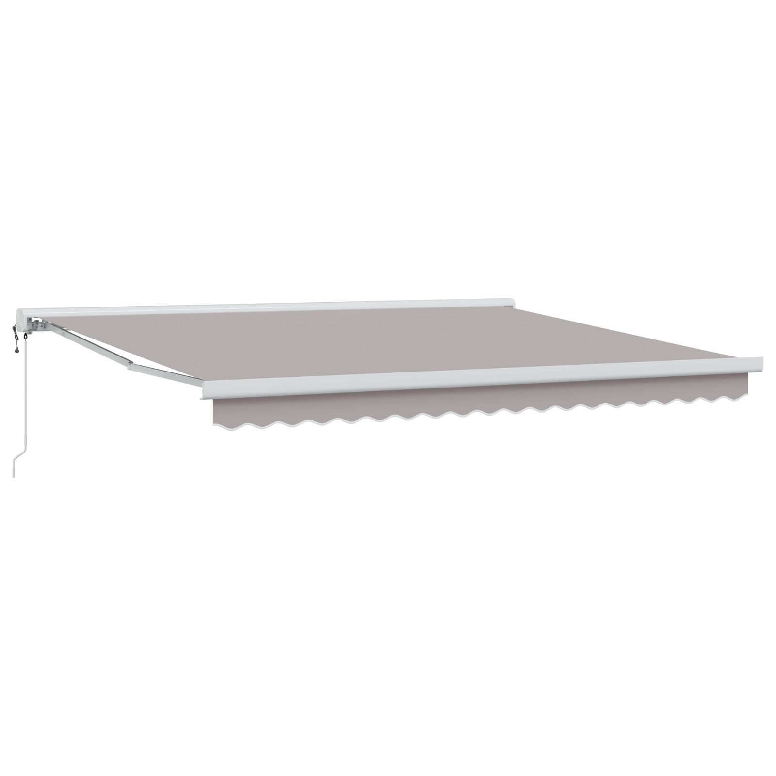 vidaXL Cortina Retractabilă Gri deschis 400 × 300 cm