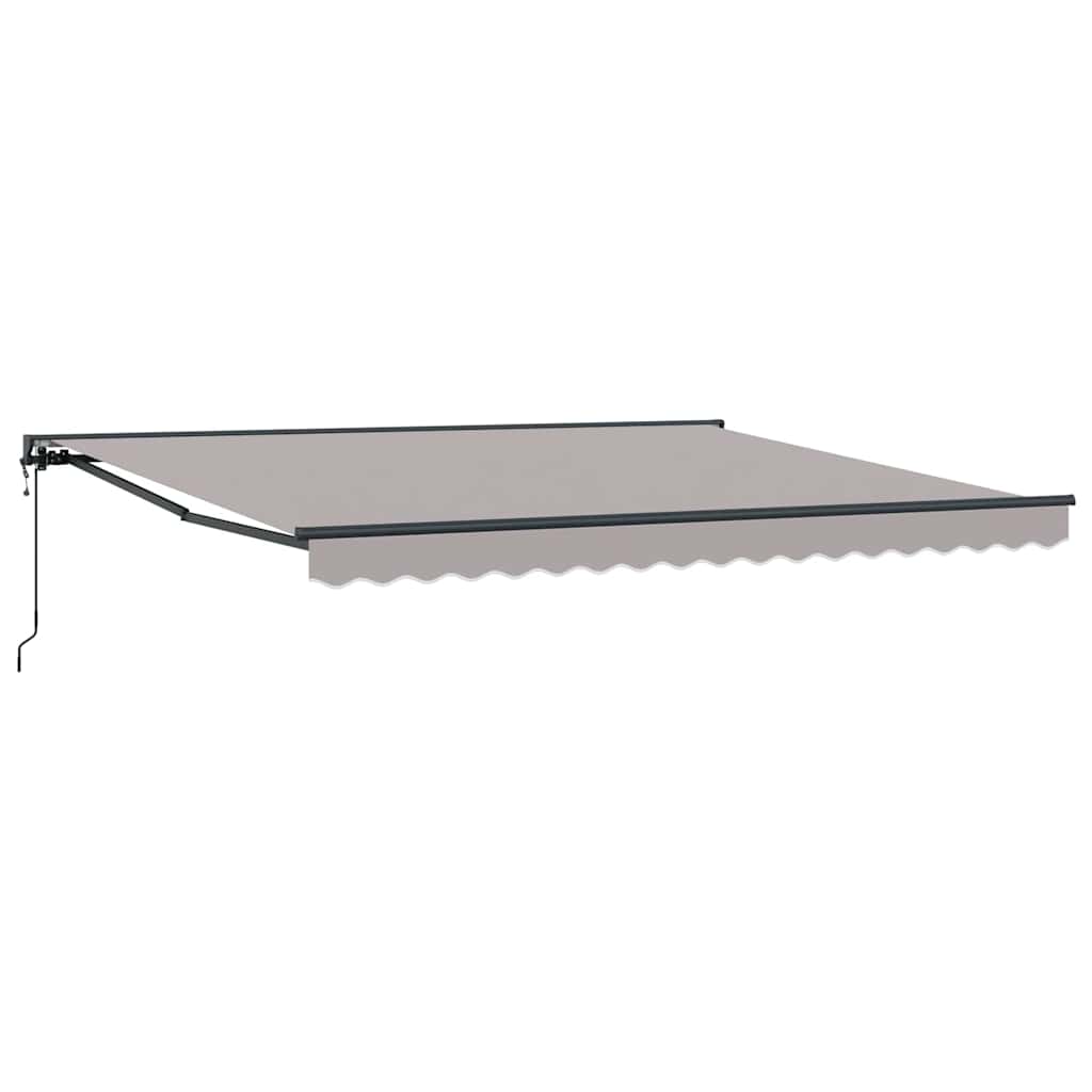 vidaXL Cortina Retractabilă Gri deschis 400x300 cm țesătură