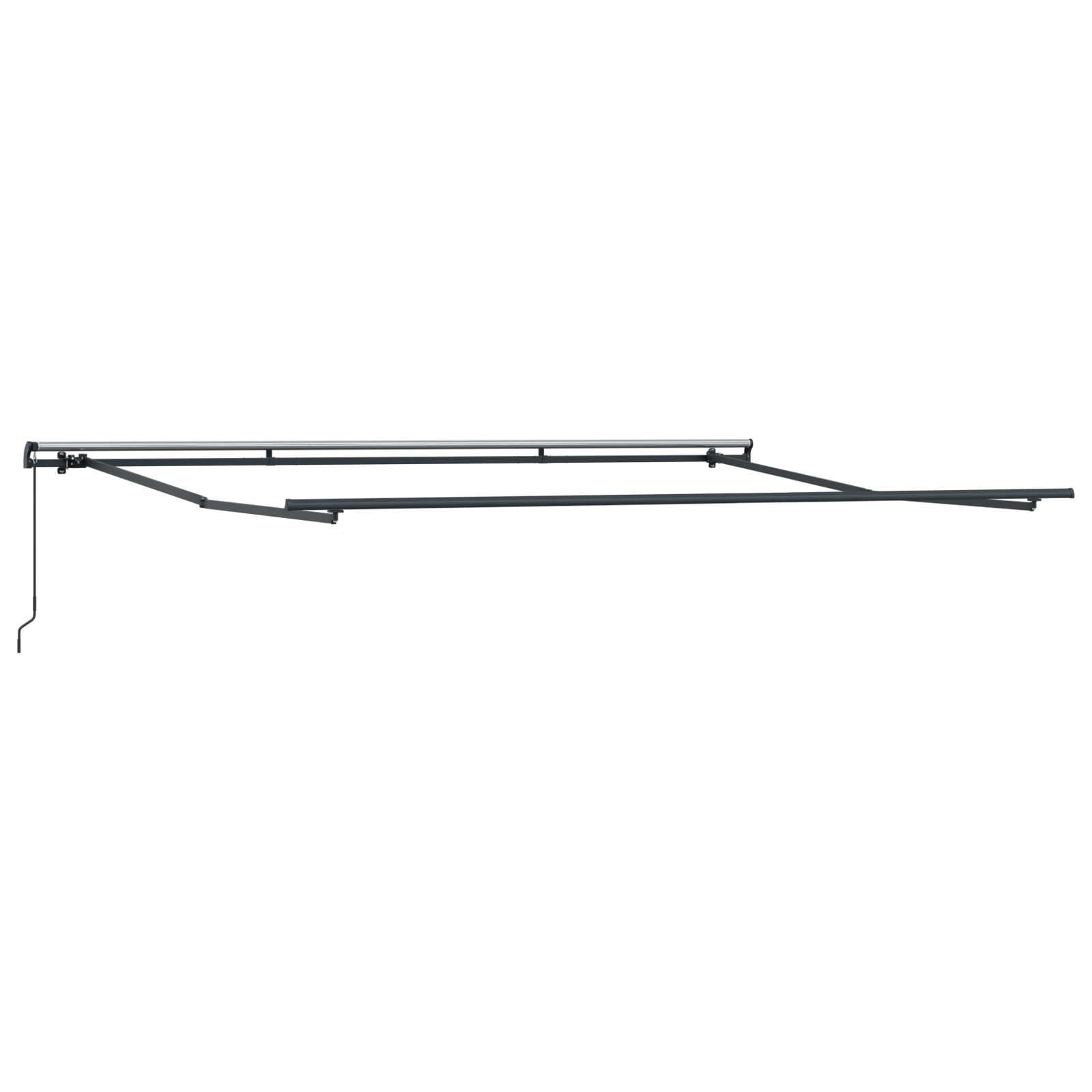 vidaXL Umbrelă roșie Manual Roșu 400 × 300 cm Poliester