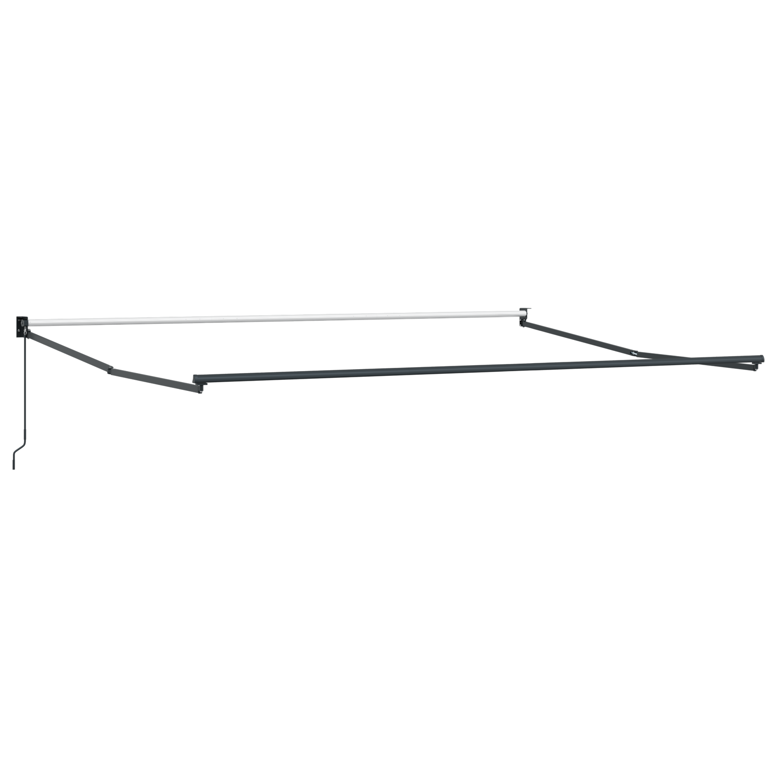 Marchiză retractabilă manuală vidaXL Roșie 400x300 cm Marchiză retractabilă manuală vidaXL Roșie 400x300 cm