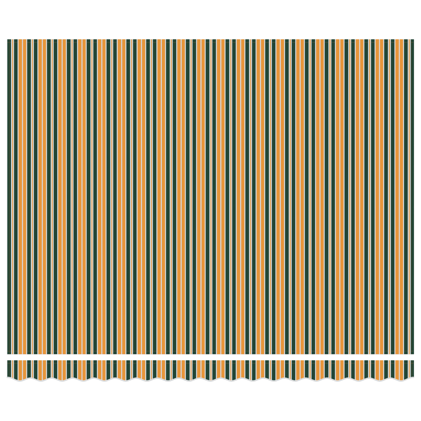 vidaXL Cortina Retractabilă Manual Verde și galben 400 × 300 cm