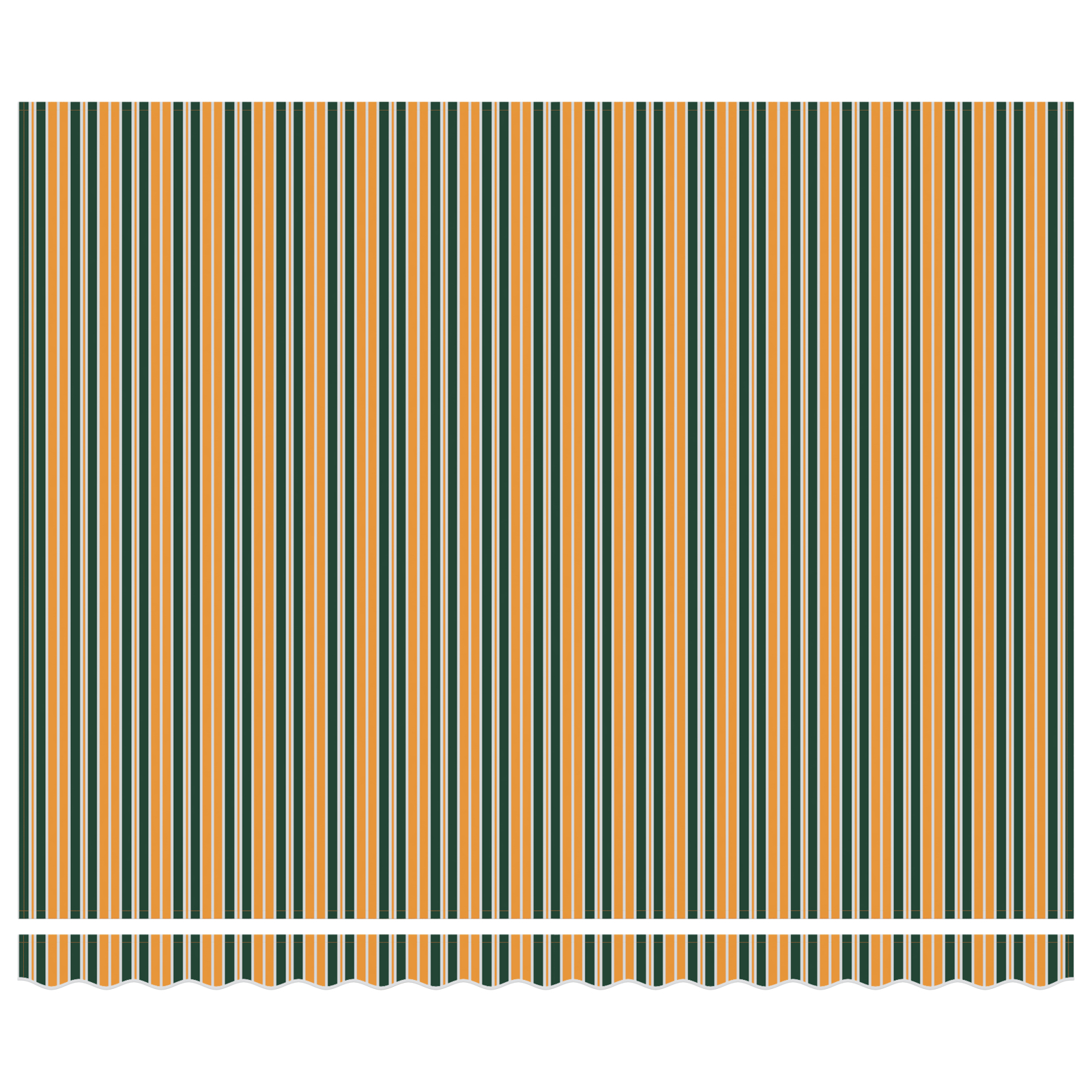 vidaXL Cortina Retractabilă Manual Verde și galben 400 × 300 cm