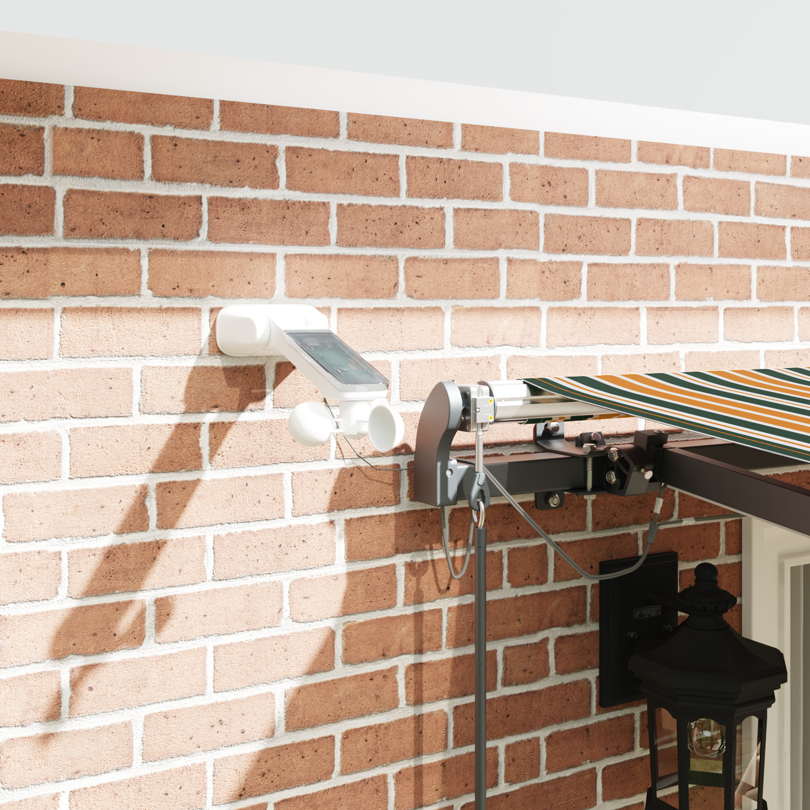 Markiză Retractabilă Automată vidaXL cu LED Verde și Galben 400x300 cm Markiză Retractabilă Automată vidaXL cu LED Verde și Galben 400x300 cm