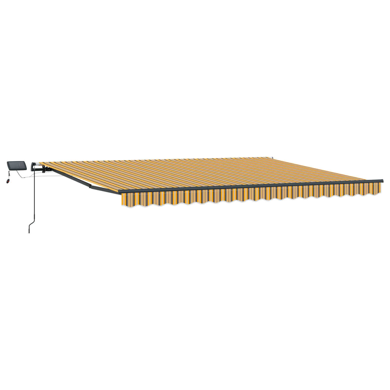 vidaXL Cortina Retractabilă Manual Multicolour 400 × 350 cm țesătură vidaXL Cortina Retractabilă Manual Multicolour 400 × 350 cm țesătură