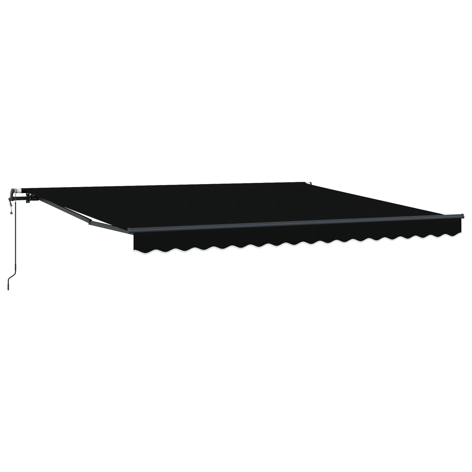 vidaXL Pergola retractabilă automată , neagră, 400x350 cm vidaXL Pergola retractabilă automată , neagră, 400x350 cm