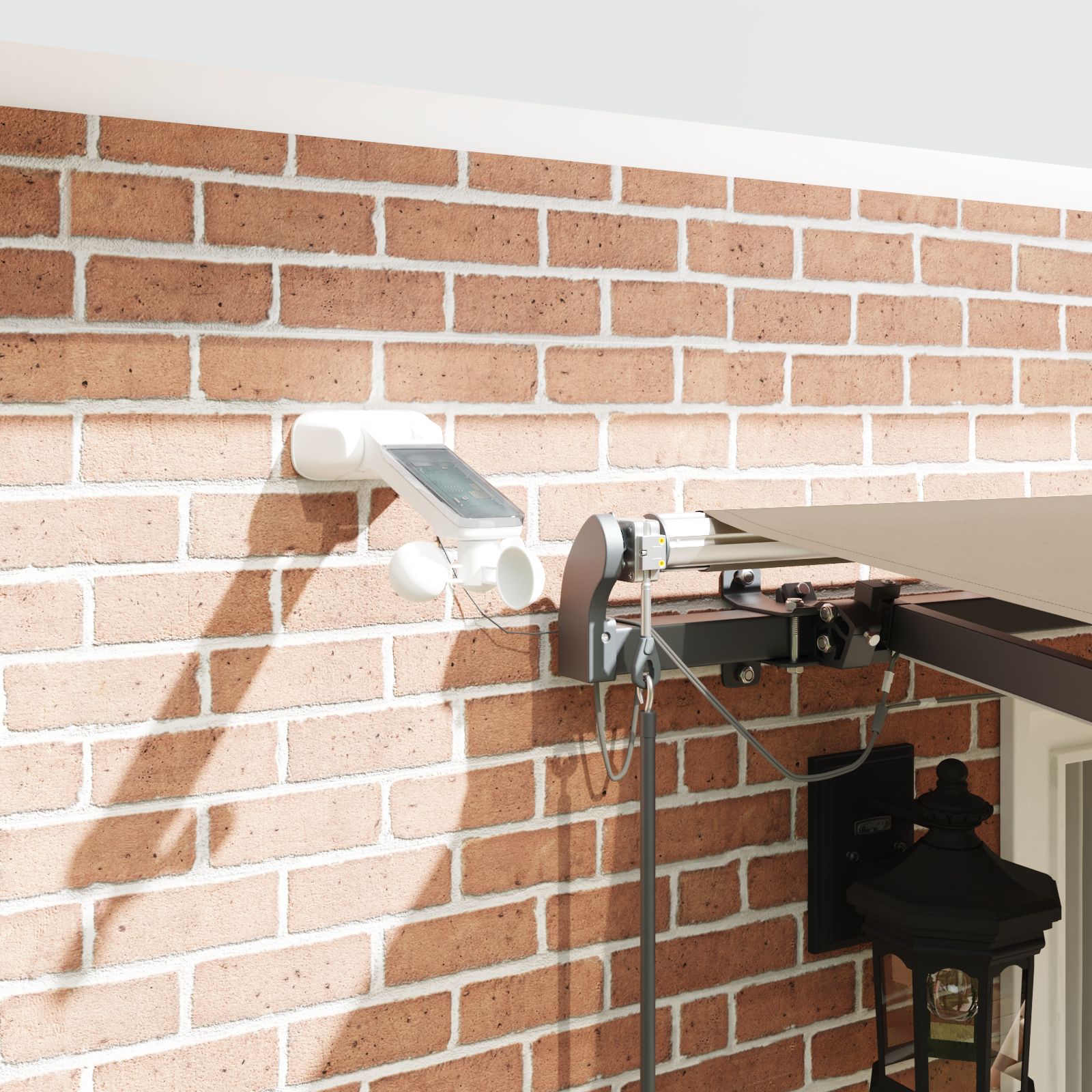 Marchiza retractabilă automată vidaXL cu LED Bej 400x350 cm Marchiza retractabilă automată vidaXL cu LED Bej 400x350 cm