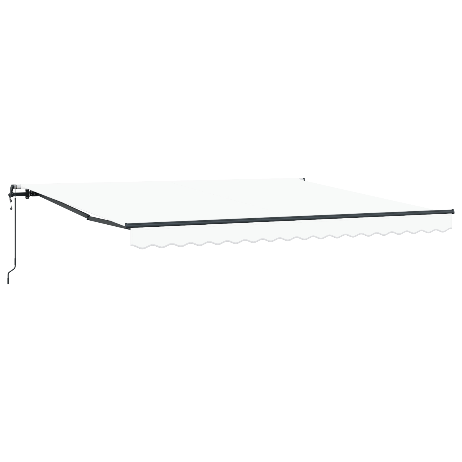 vidaXL Pergolă retractabilă automată , albă, 400 x 350 cm vidaXL Pergolă retractabilă automată , albă, 400 x 350 cm
