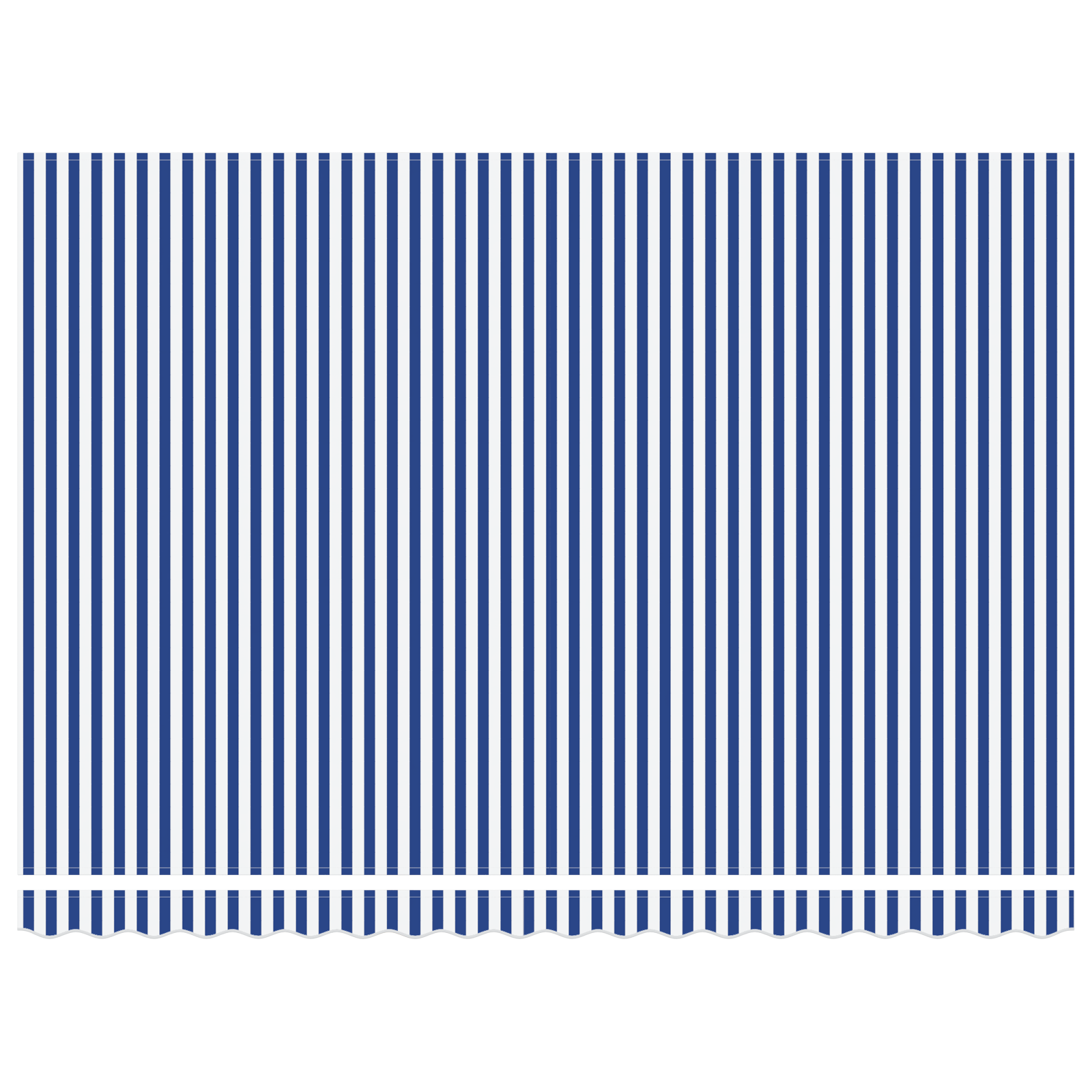 vidaXL Cortina Retractabilă Albastru și Alb 450 × 300 cm
