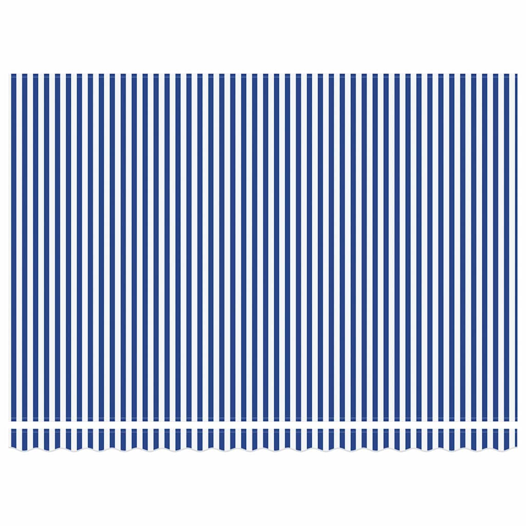 vidaXL Cortina Retractabilă Albastru și Alb 450 × 300 cm