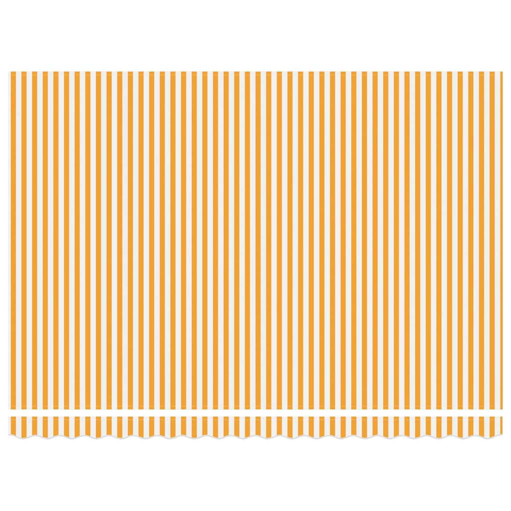 vidaXL Cortina Retractabilă Galben și alb 450 × 300 cm