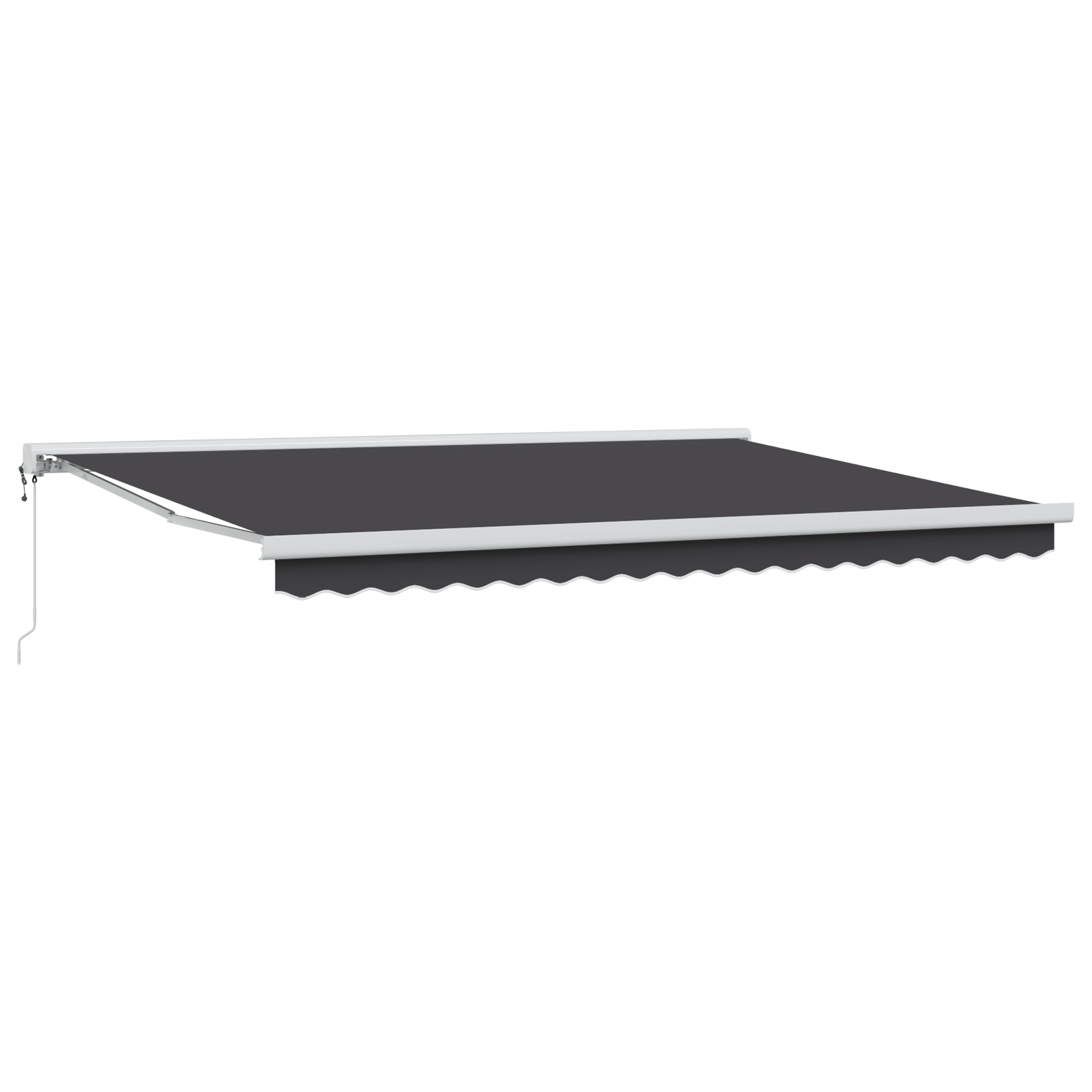 vidaXL Cortina Retractabilă Manual Antracit 450 × 300 cm vidaXL Cortina Retractabilă Manual Antracit 450 × 300 cm