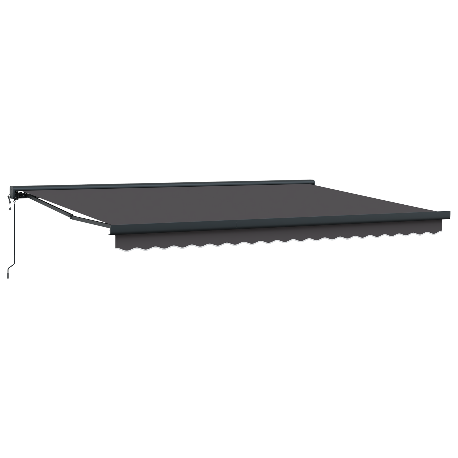 vidaXL Cortina Retractabilă Manual Antracit 450 × 300 cm