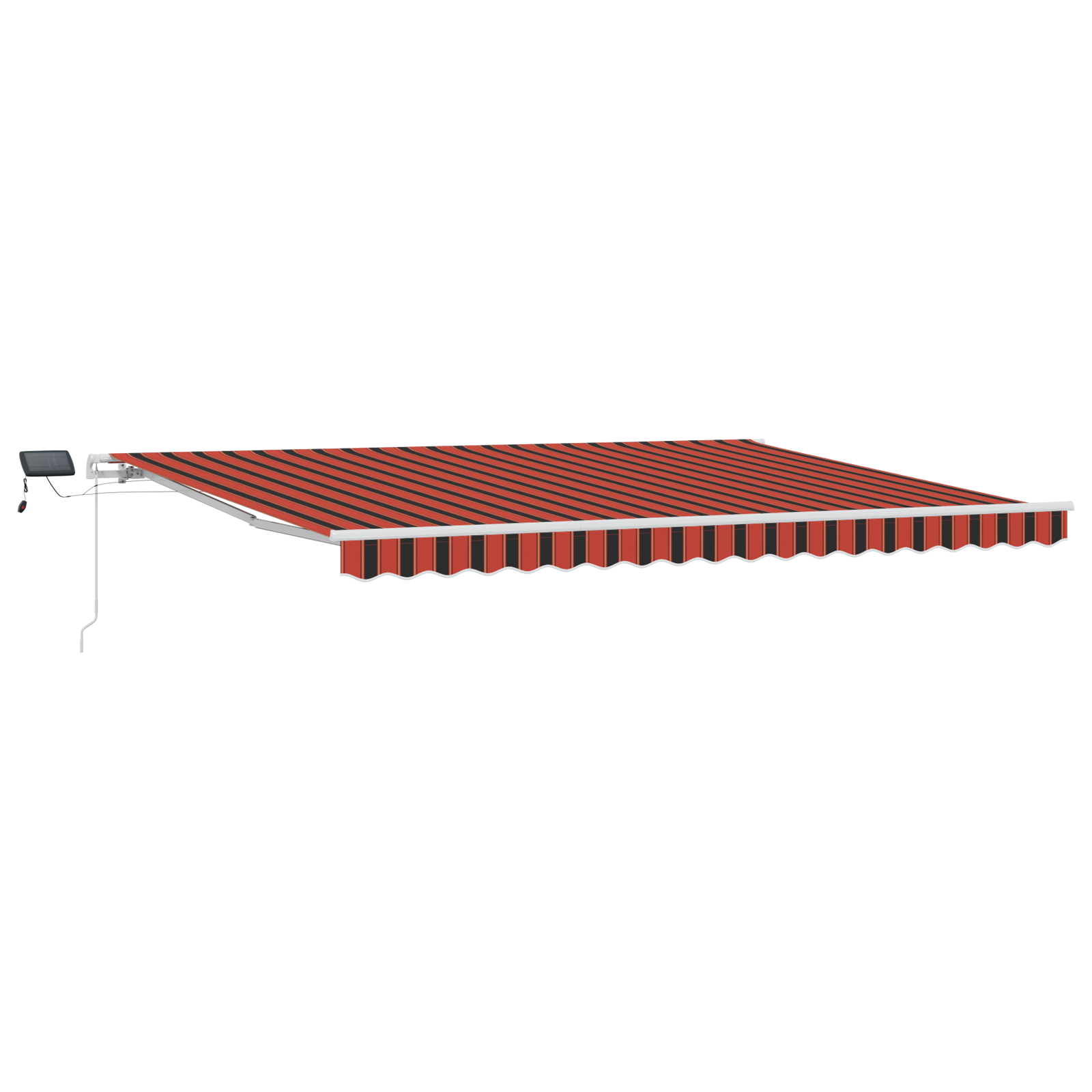 vidaXL Cortina Retractabilă Manual portocaliu și maro 450 × 300 cm
