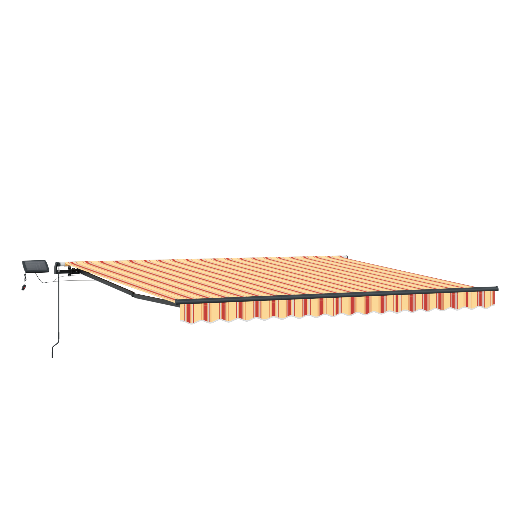 vidaXL Cortina Retractabilă galben și portocaliu 450 × 300 cm țesătură vidaXL Cortina Retractabilă galben și portocaliu 450 × 300 cm țesătură