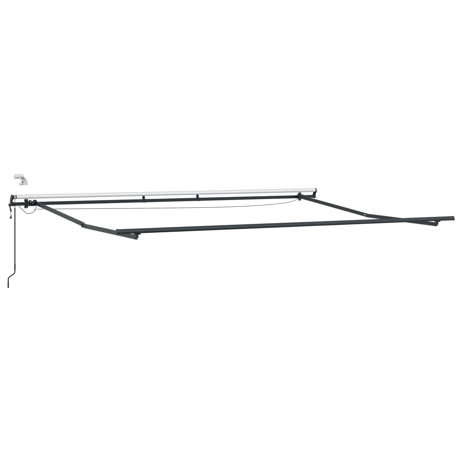 vidaXL Pergolă retractabilă automată LED galben-portocalie, 450x300 cm