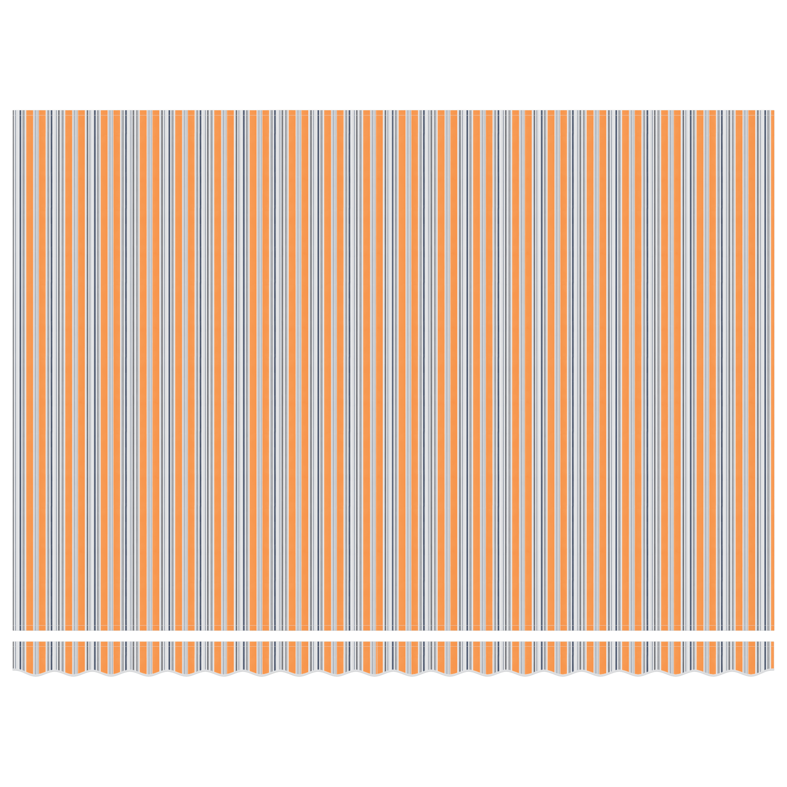 vidaXL Marquee retractabil Portocalie / Gri / Albă 450 × 300 cm