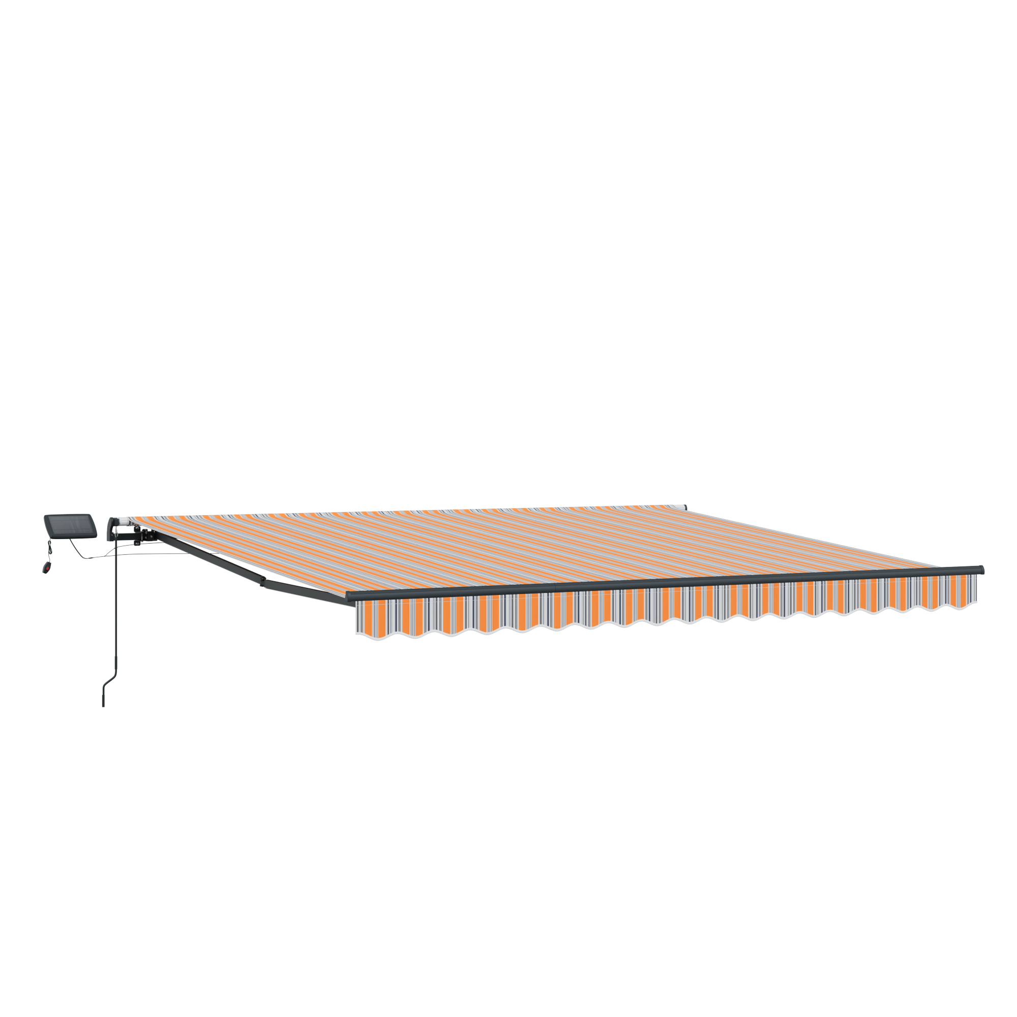 vidaXL Cortina Retractabilă Manual Multicolour 450 × 300 cm țesătură vidaXL Cortina Retractabilă Manual Multicolour 450 × 300 cm țesătură