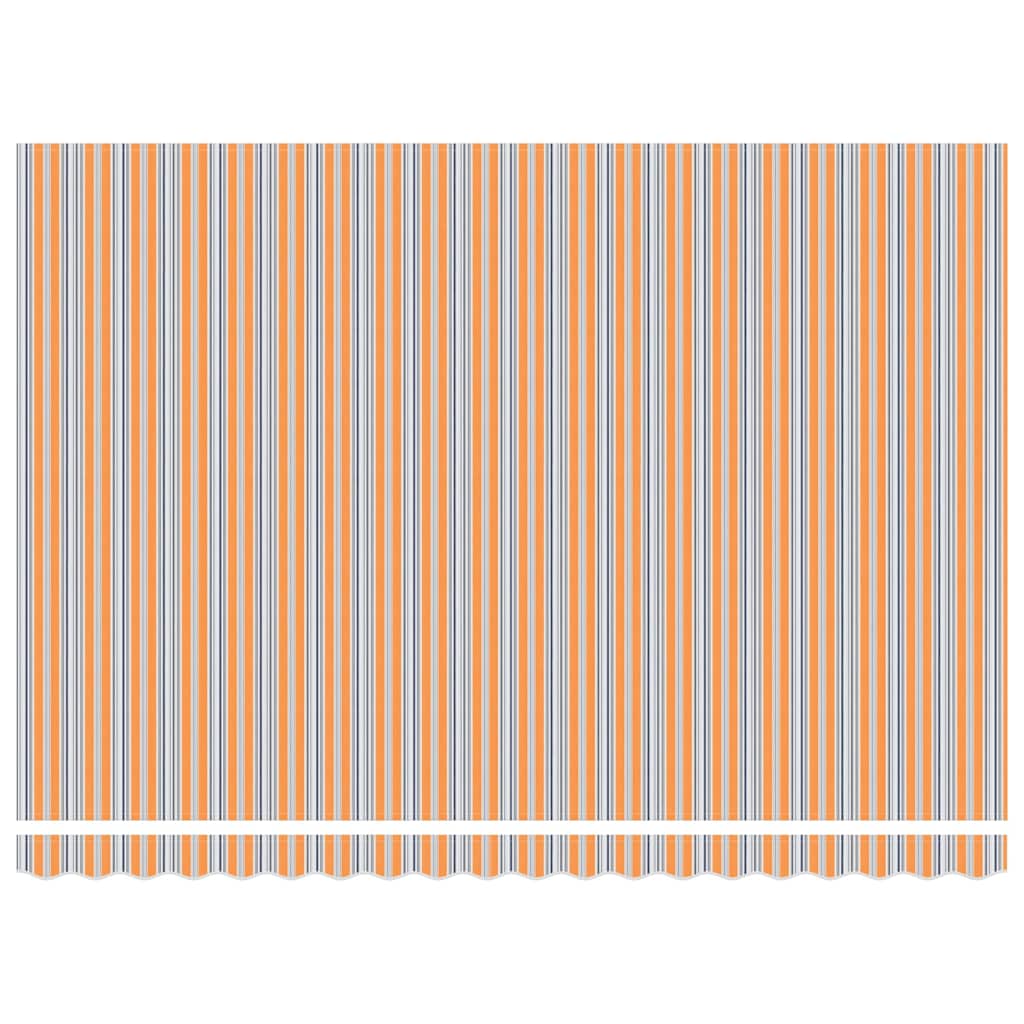 vidaXL Cortina Retractabilă Albastru și portocaliu 450 × 300 cm