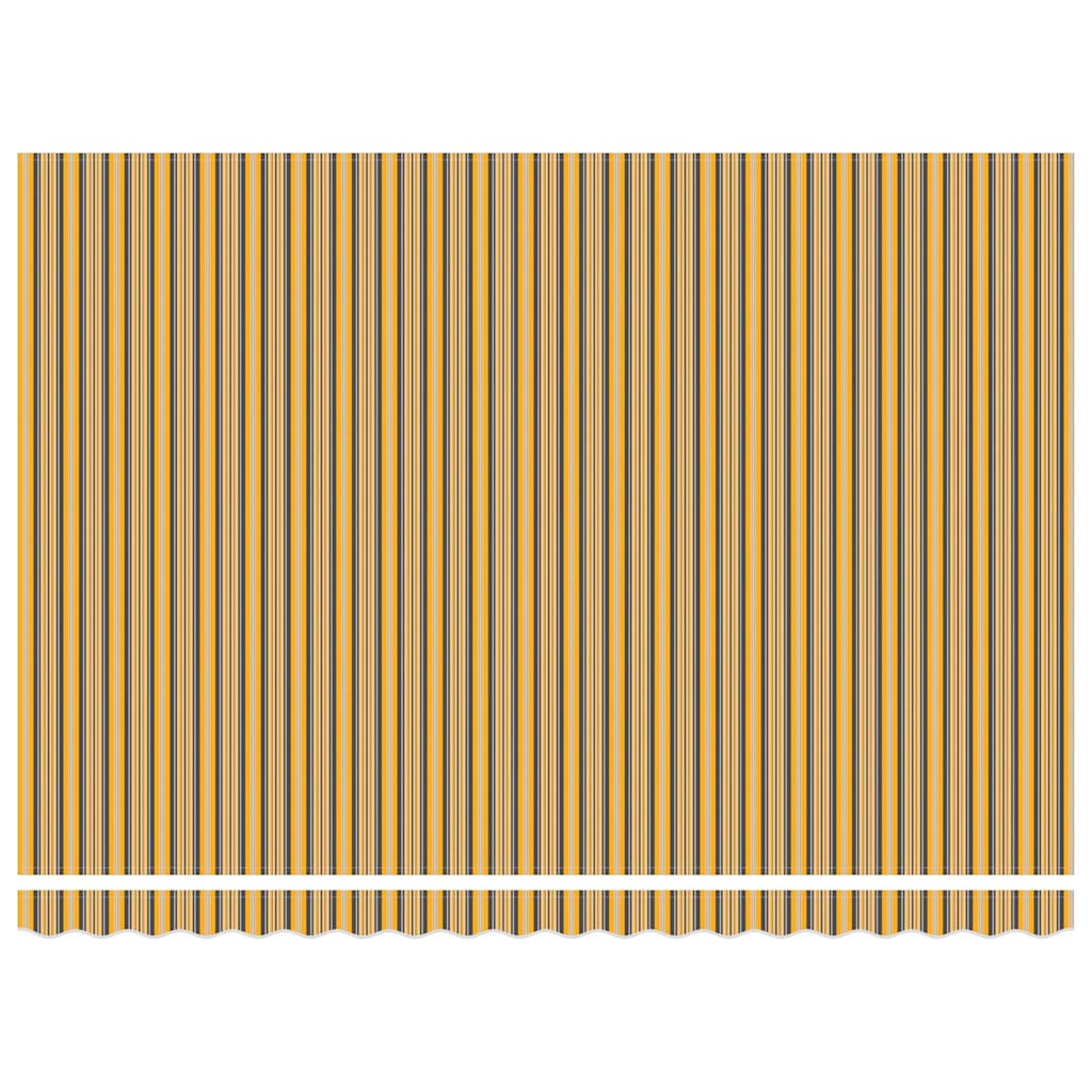 vidaXL Cortina Retractabilă Manual Galben și gri 450 × 300 cm